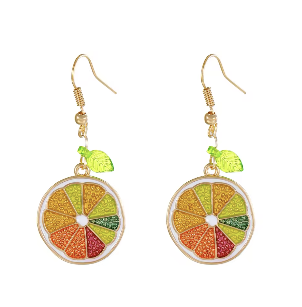 Lemon Slice Dangle Earrings