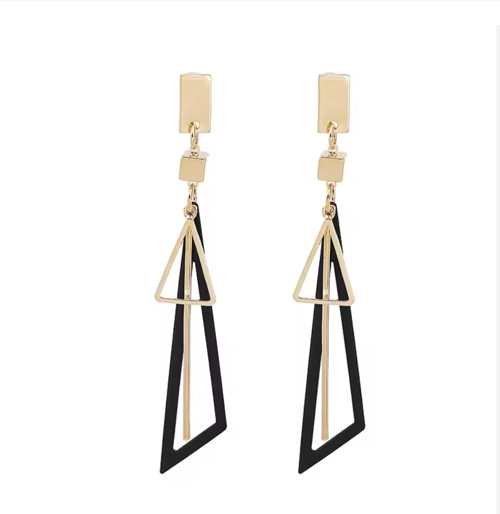 Geo Prism Dangle Earrings