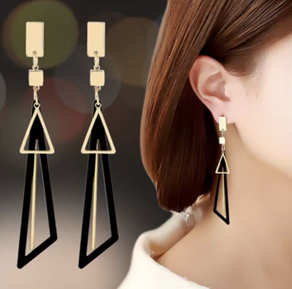 Geo Prism Dangle Earrings