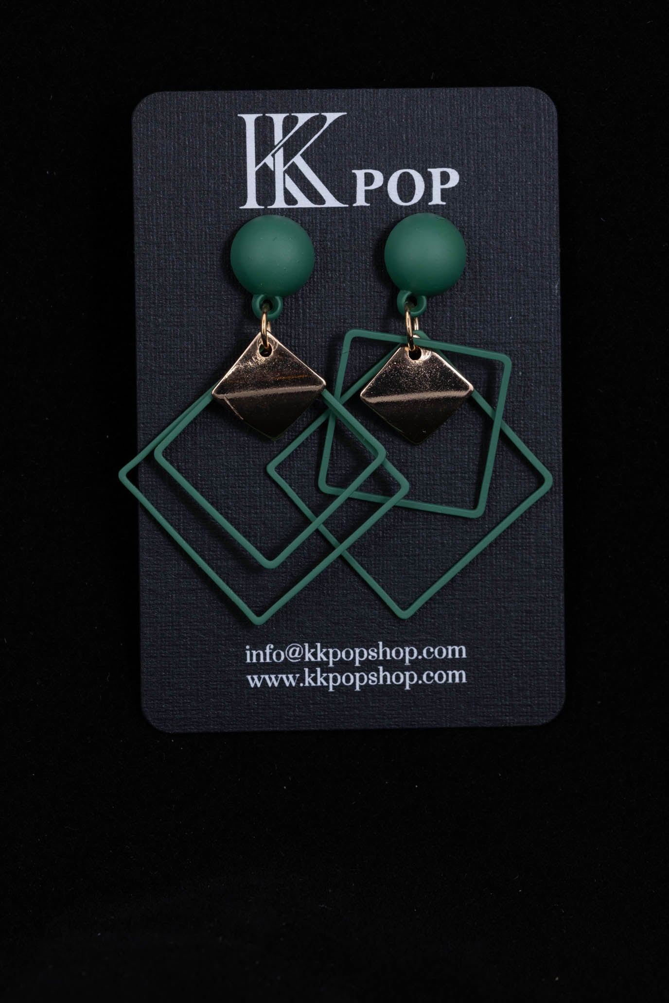 Modern Geometric Frame Drop Earrings