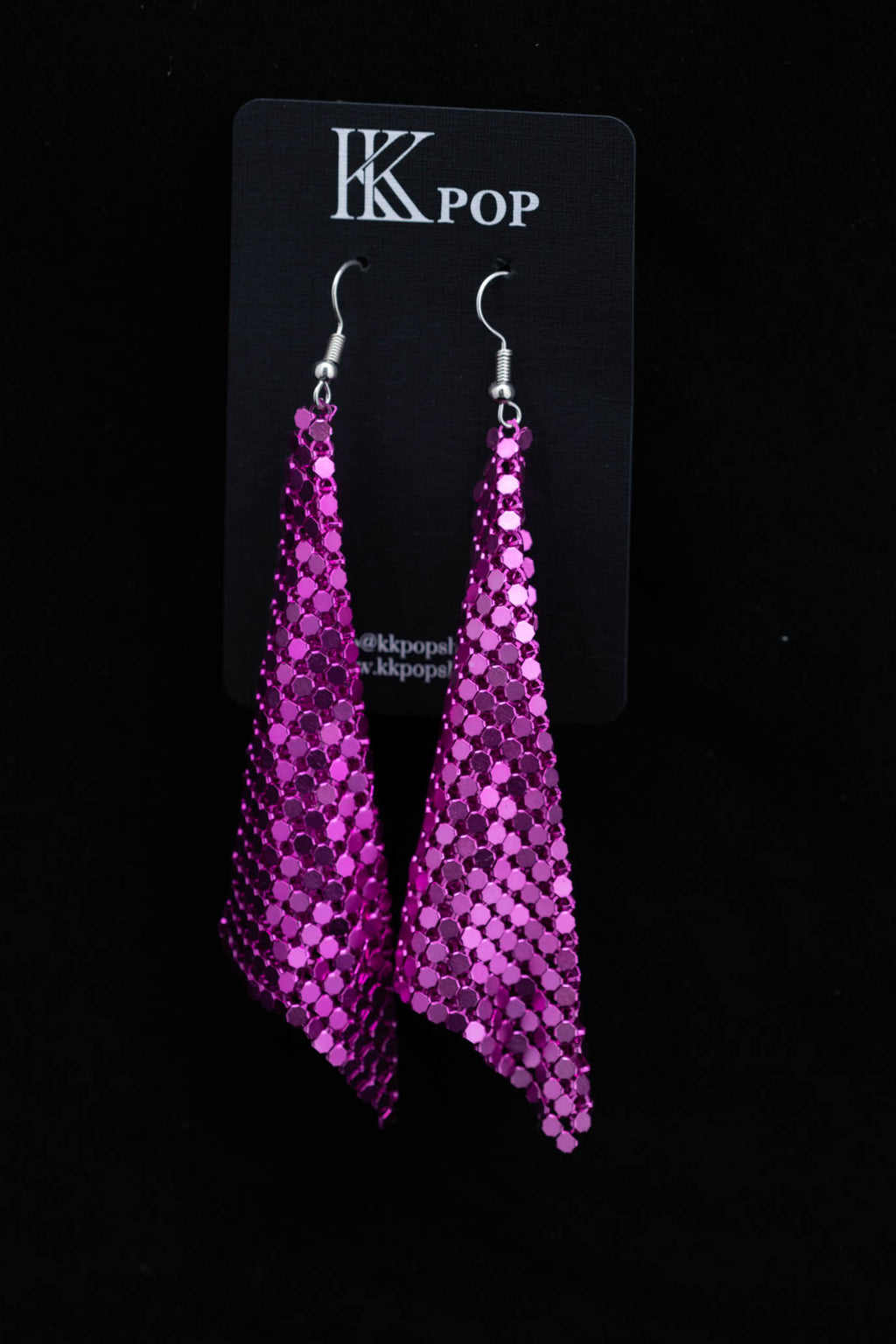 Luxe Aluminum Mesh Drop Earrings