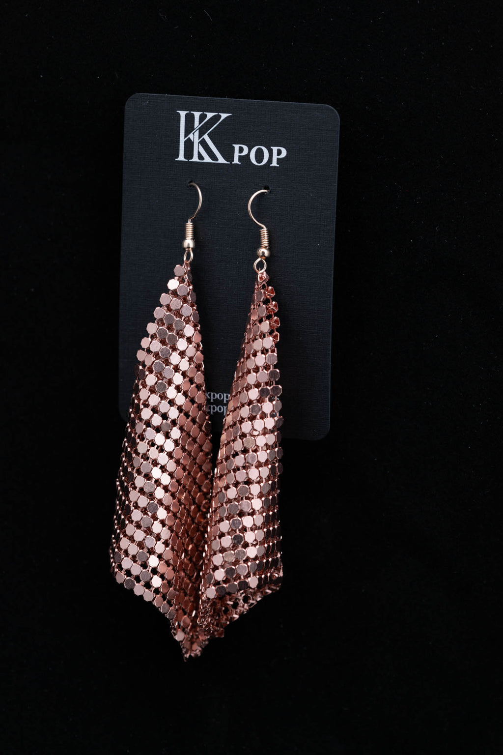 Luxe Aluminum Mesh Drop Earrings