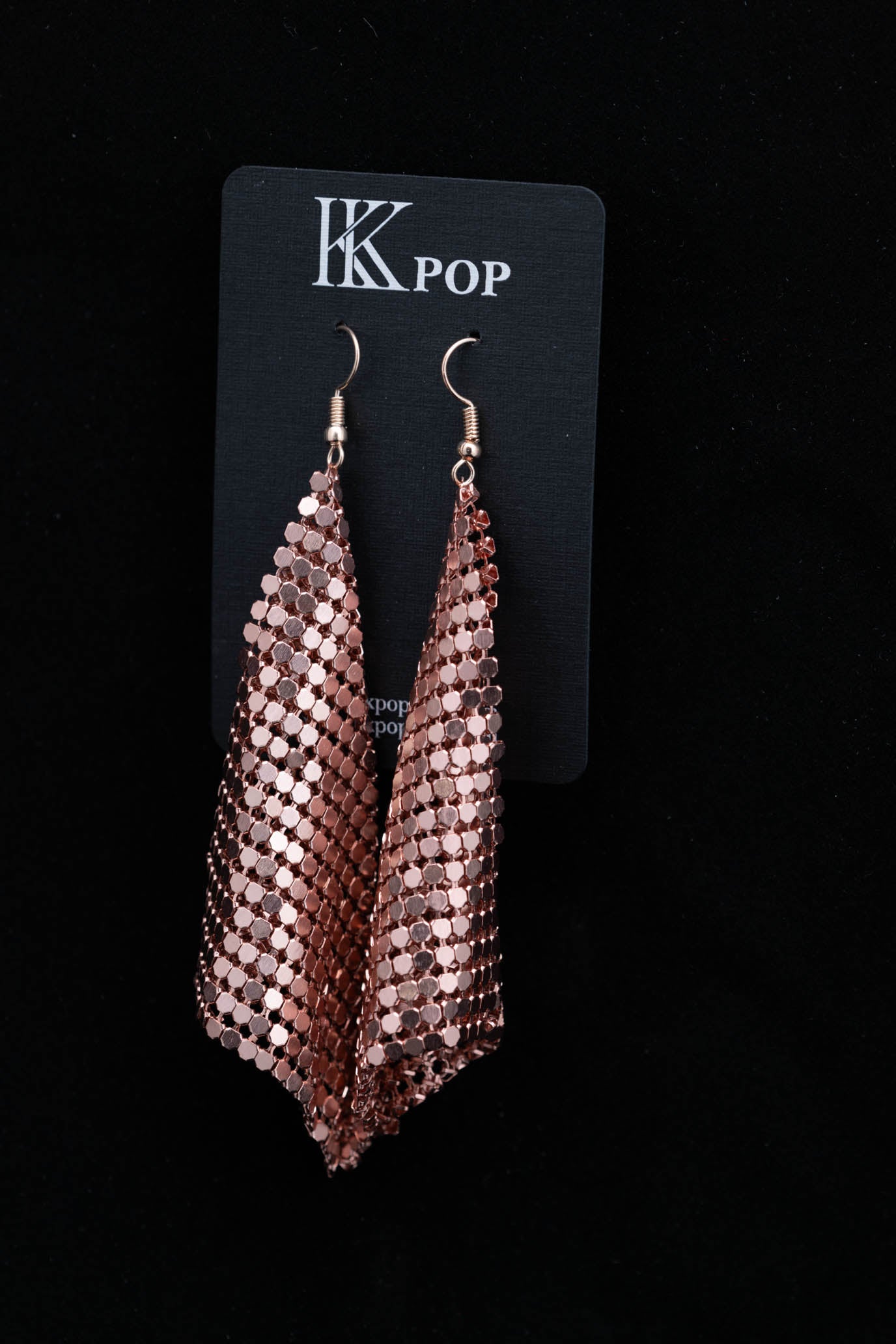Luxe Aluminum Mesh Drop Earrings