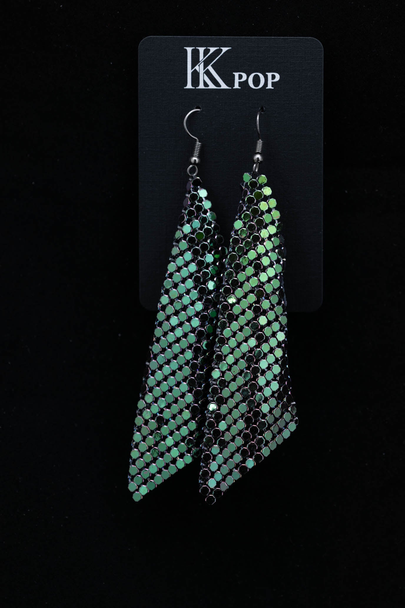 Luxe Aluminum Mesh Drop Earrings