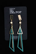 Geo Prism Dangle Earrings